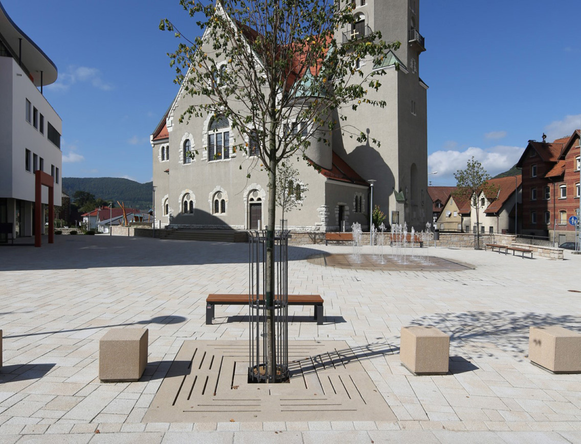 ARCADO Pflastersteine am Kirchplatz Geislingen